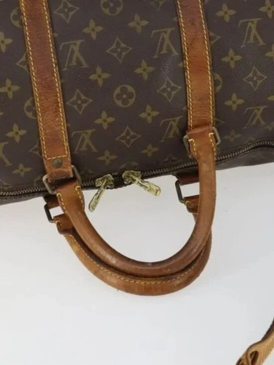 LOUIS VUITTON Monogram Keepall Bandouliere 50 Boston Bag M41416 LV Auth 171949 - Picture 8 of 16
